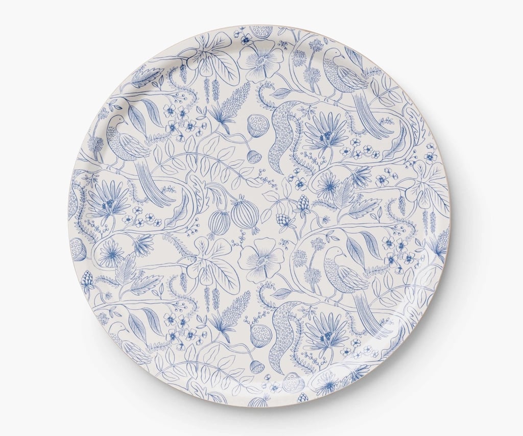 A Romantic Vibe: A Rifle Paper Co. Aviary Round Serving Tray