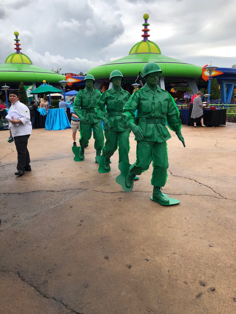 The Green Army Patrol marching through the land.