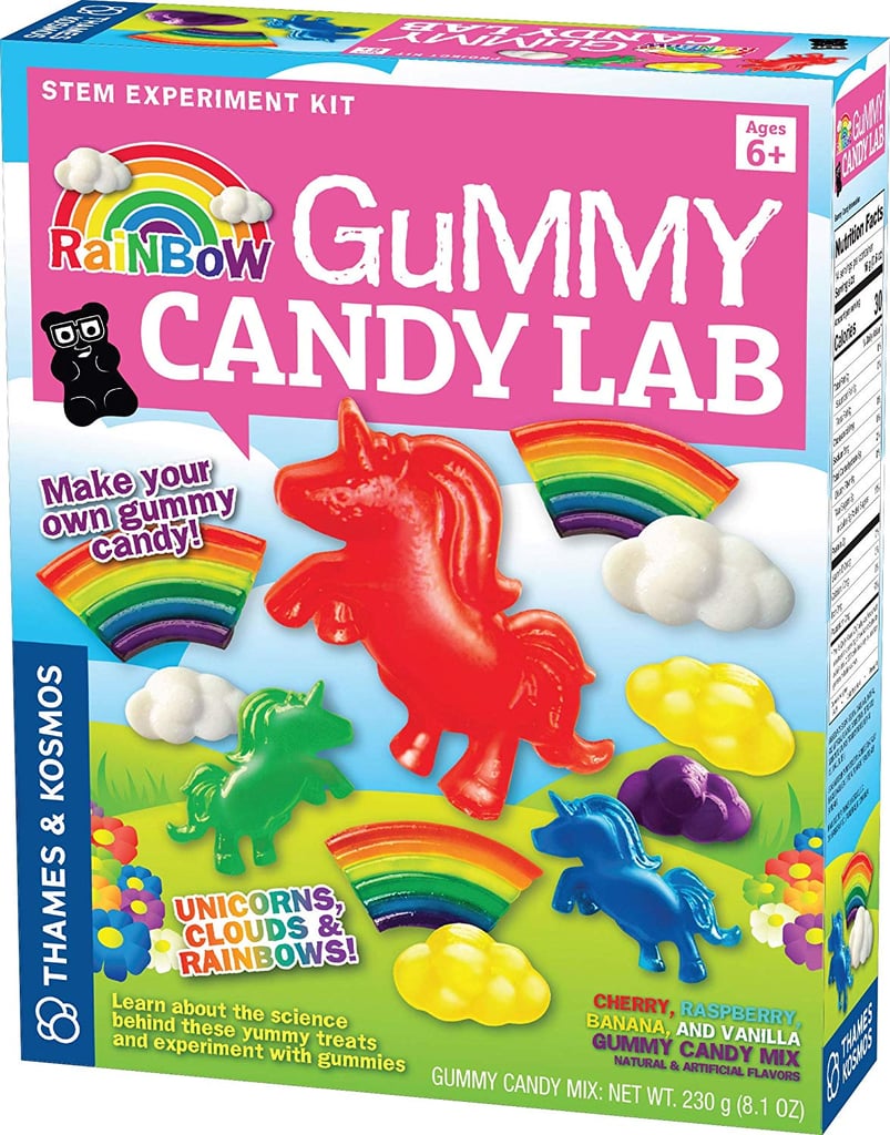 Thames & Kosmos Rainbow Gummy Candy Lab ($10, originally $20)
This gift is the perfect find for the sweet-toothed little one in your life. The gummy candy lab will provide them with all the necessary ingredients to make their own delicious a rainbow-, unicorn-, and cloud-shaped gummies! Plus, they'll get a scientific lesson on the side as they learn what it takes to work with natural polymers.