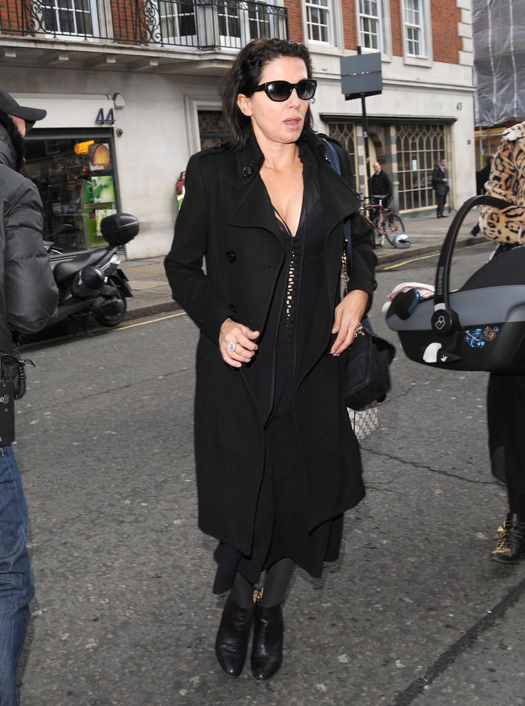 Kate's friend Sadie Frost arrived at the lunch party.