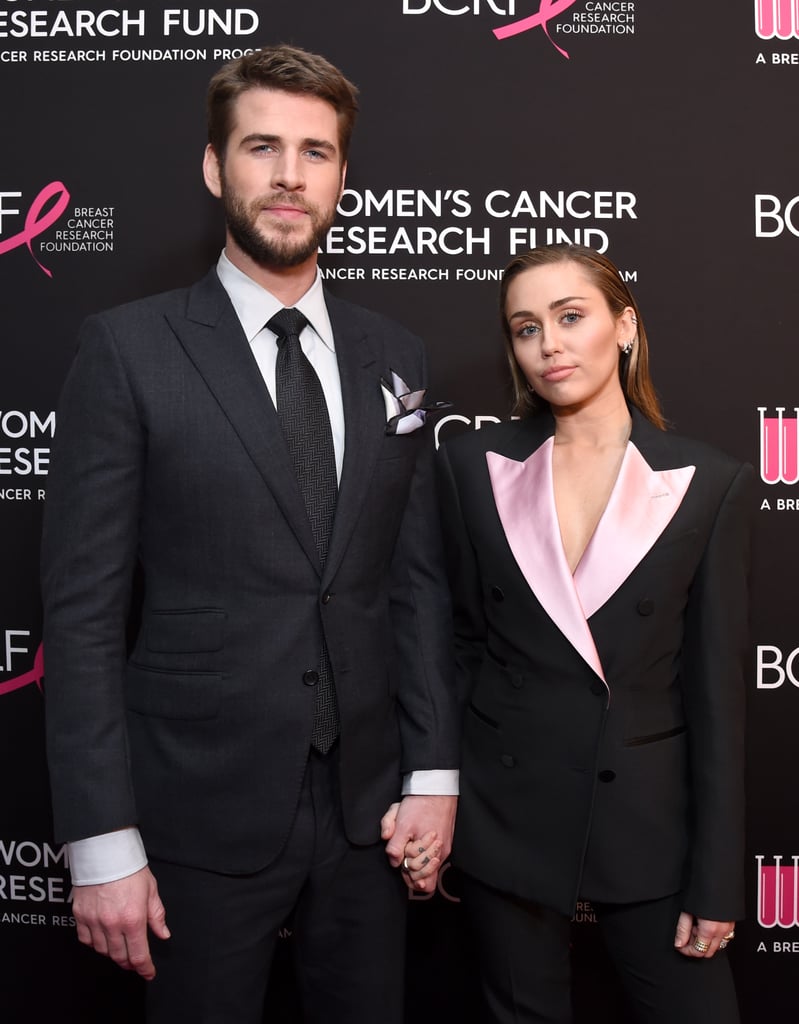 Miley Cyrus Liam Hemsworth at Cancer Research Fund Gala 2019