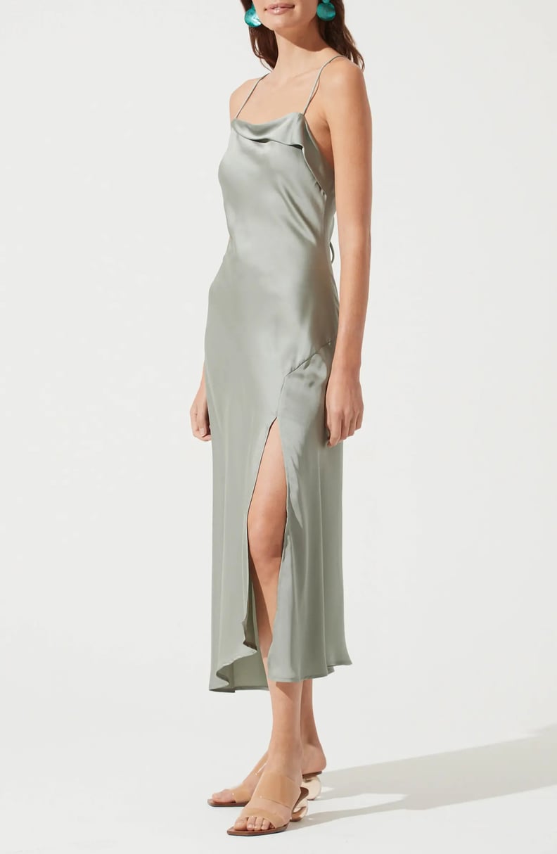A Slip Dress: ASTR the Label Cowl Slip Midi Dress