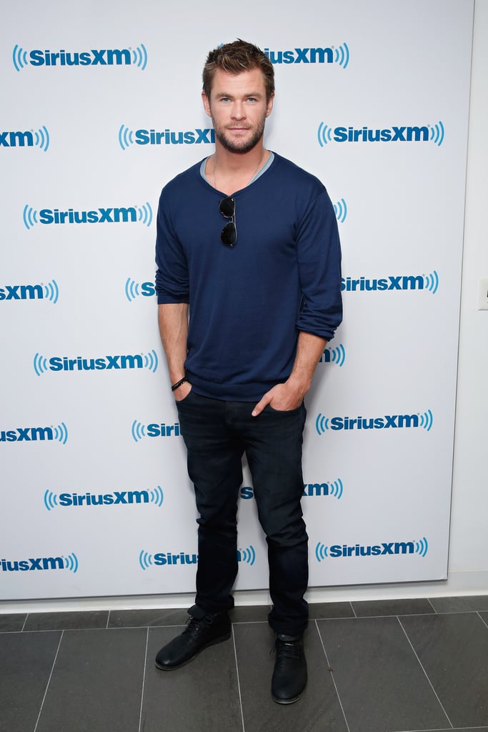 Chris Hemsworth looked as handsome as ever on Tuesday in NYC.