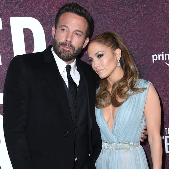 Jennifer Lopez Wears Sheer Blue Dress With Ben Affleck