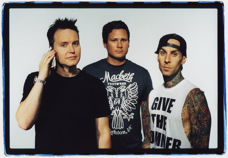 LOS ANGELES - 2011:  Band Blink 182 poses for a publicity photo shoot at the Sound Matrix Studio for their album, Neighborhoods in Orange County, California 2011. Mark Hoppus, Tom DeLonge, Travis Barker(Photo by Estevan Oriol/Getty Images)