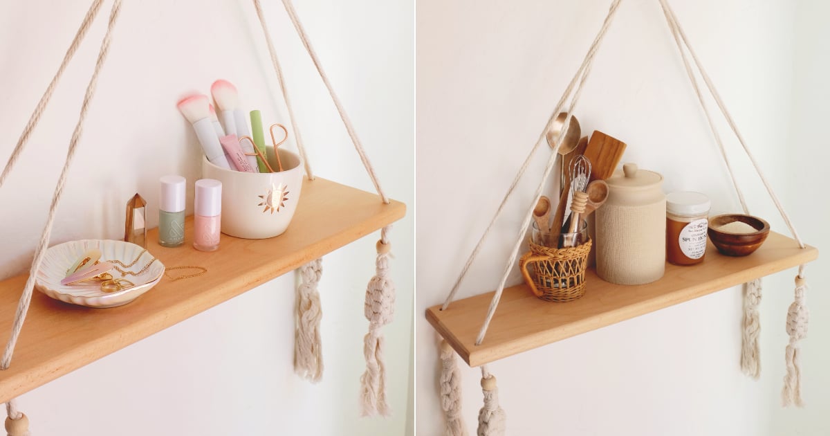 This  Hanging Wall Shelf Is So Versatile, We Styled It 5 Ways For Different Rooms