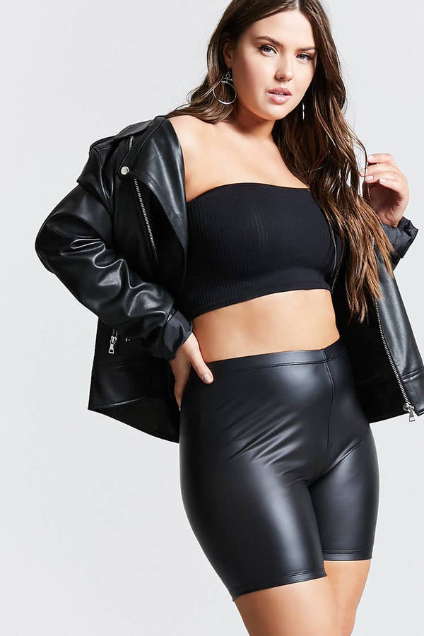 Forever 21 Plus-Size Faux Leather Shorts