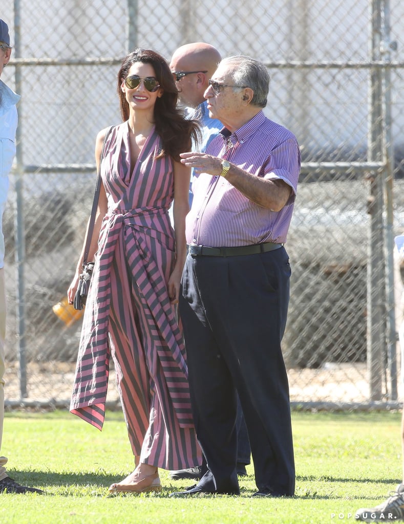 Amal Clooney Tome Jumpsuit in LA October 2016