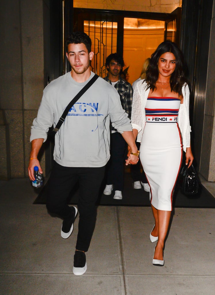 Nick Jonas and Priyanka Chopra at the US Open September 2018