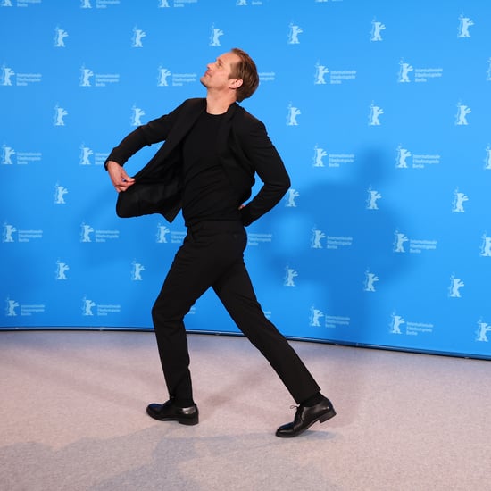 Alexander Skarsgård Lies Down on the Floor to the Red Carpet
