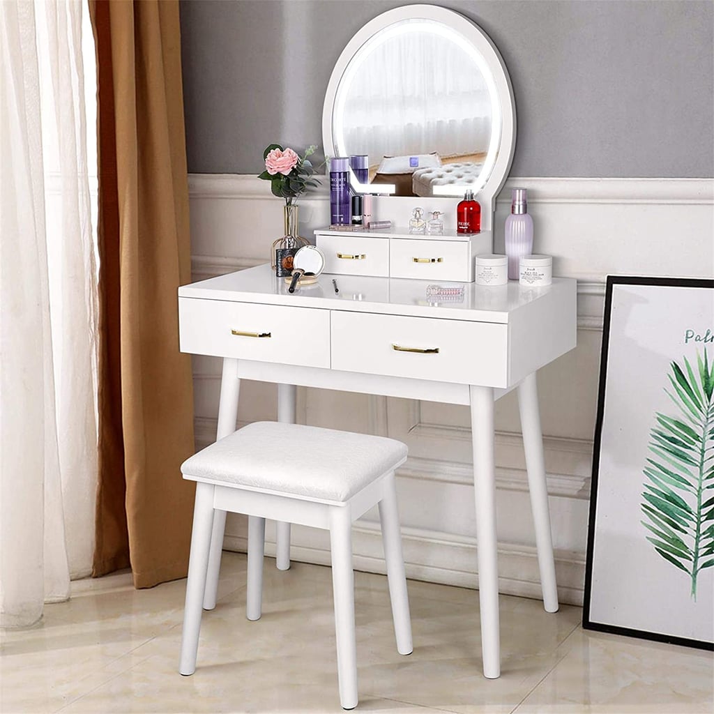 amzdeal Vanity Set with Lighted Mirror