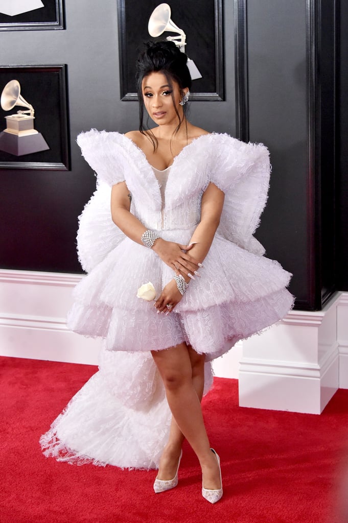 Cardi B s Ashi Grammys Dress 2018 POPSUGAR Fashion UK