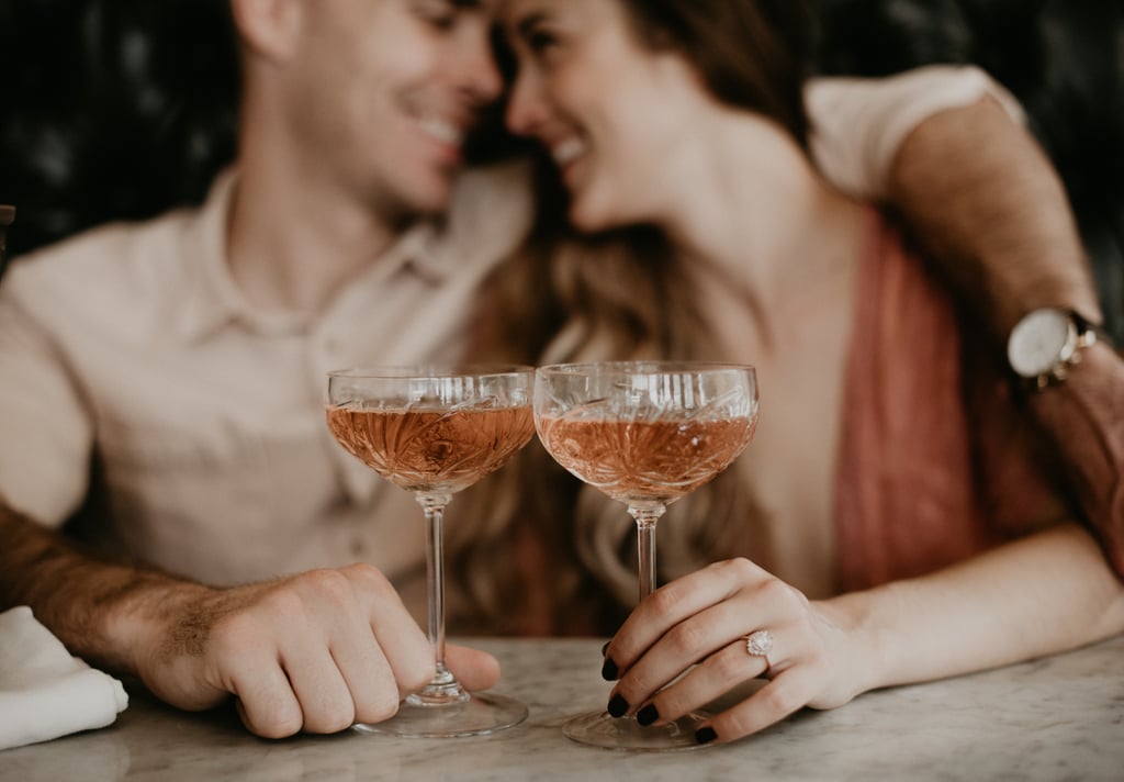 Champagne and Candy Engagement Shoot