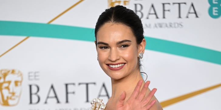 Lily James's Plunging Tamara Ralph Gown at the 2023 BAFTAs | POPSUGAR ...