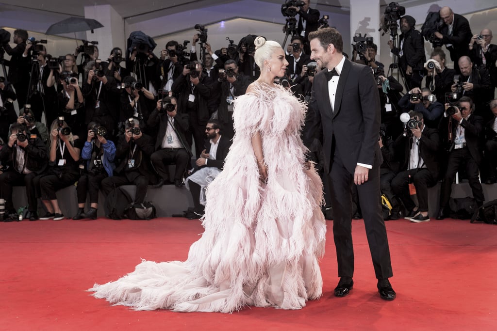 Lady Gaga Pink Valentino Dress at Venice Film Festival