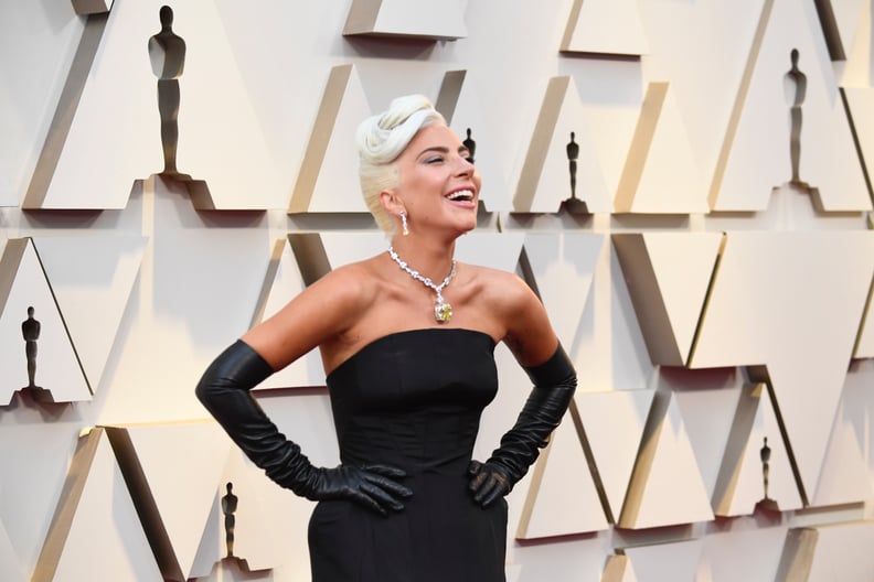 lady gaga black dress golden globes Lady Gaga: How Many Golden Globes Does She Have?  Hollywood Life