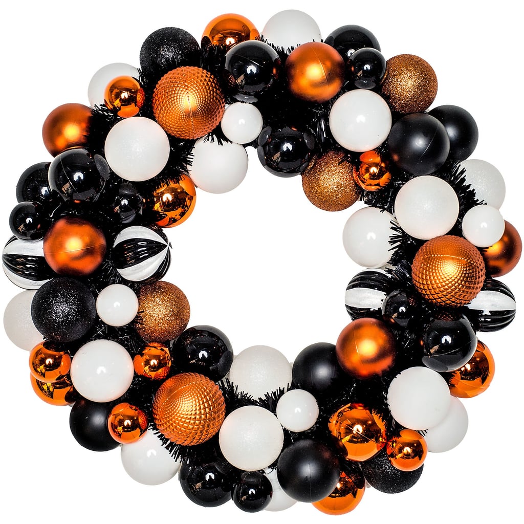 Glitter Halloween Ornament Wreath