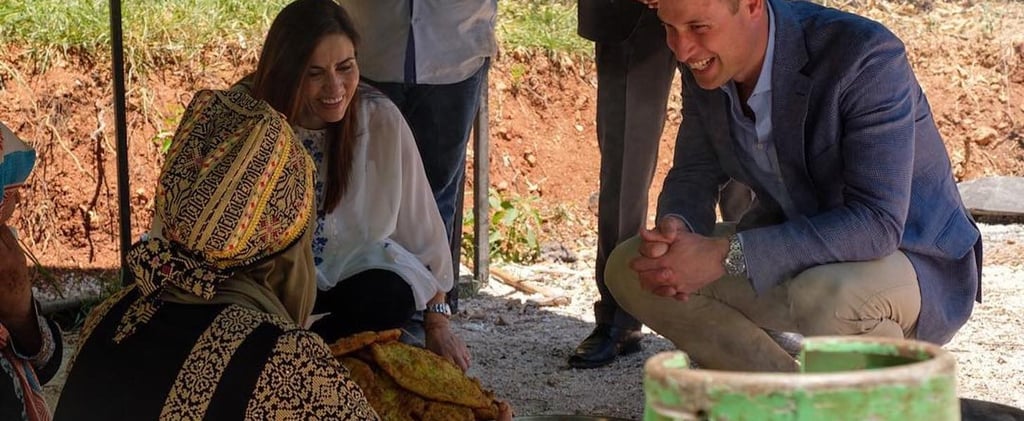 الأمير وليام يحضّر الخبز في الأردن ويسافر إلى فلسطين