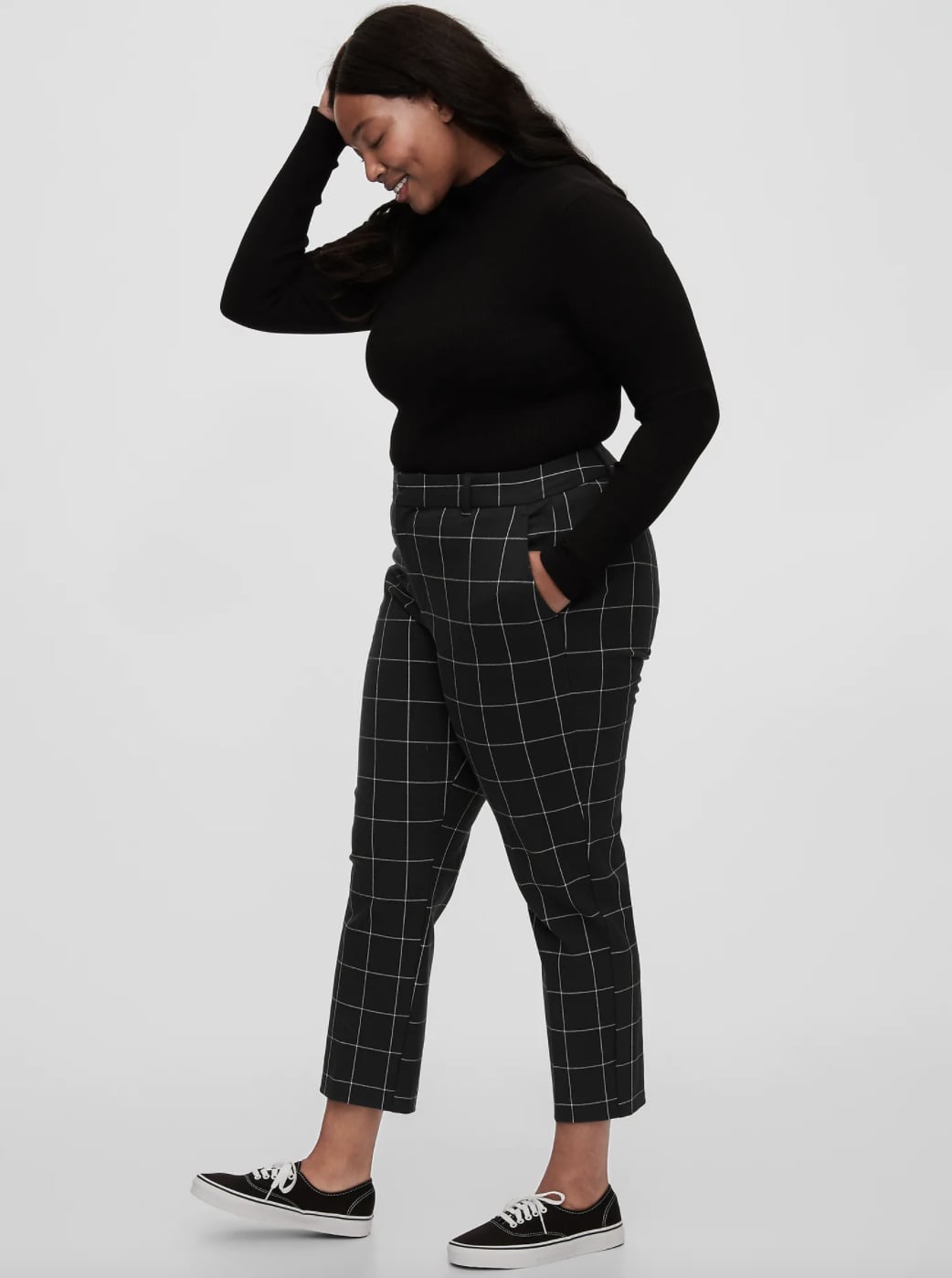 Women's High-rise Regular Fit Tapered Ankle Knit Pants - A New Day