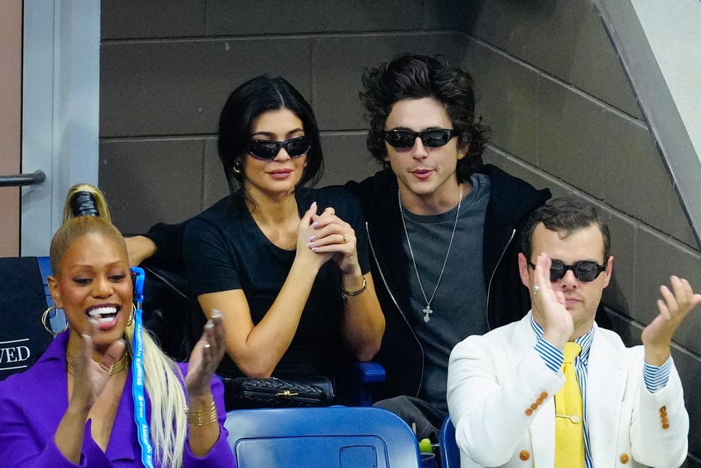 Kylie Jenner and Timothée Chalamet at the US Open on Sept. 10.