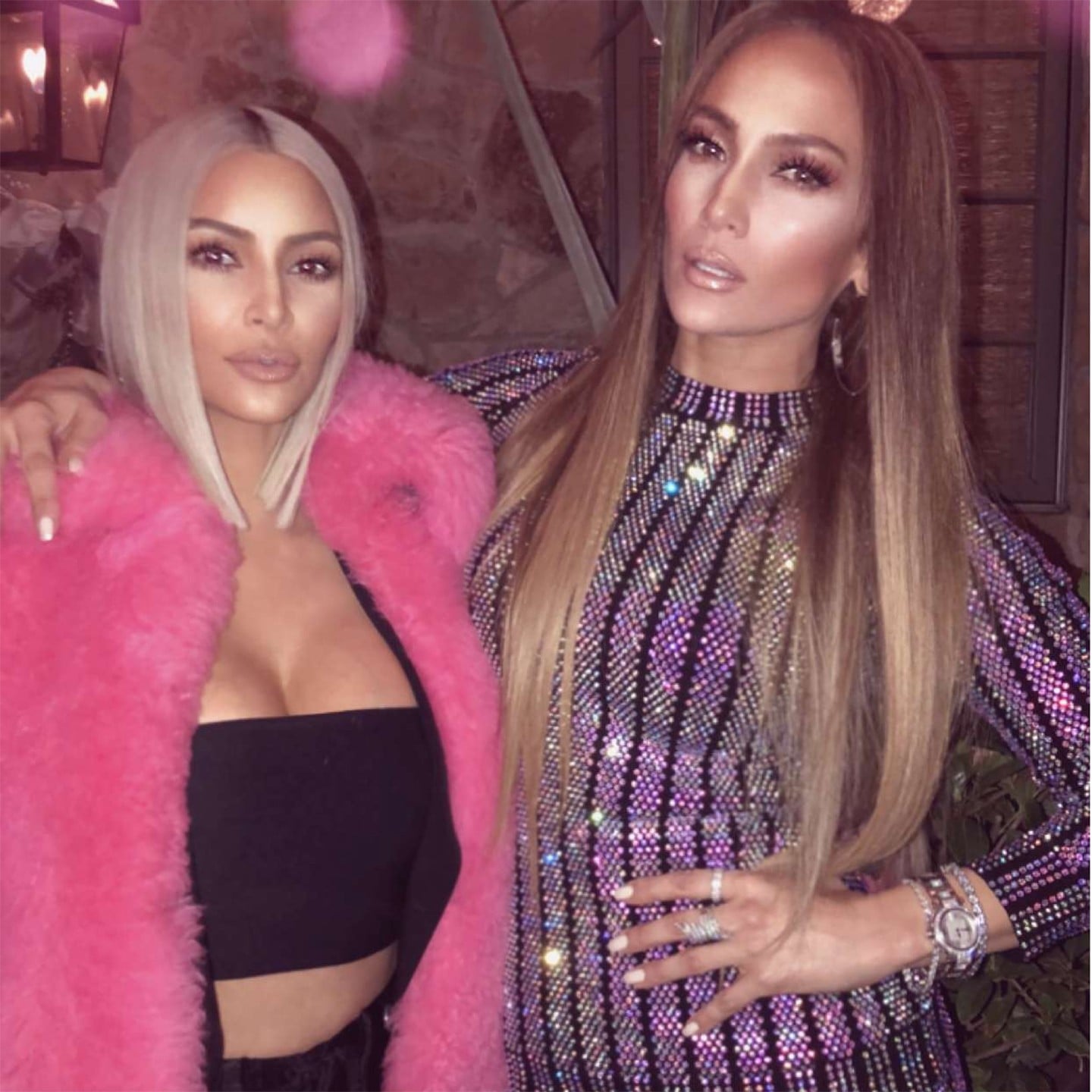 Jennifer Lopez And Kim Kardashian Taco Wednesday Party 2017