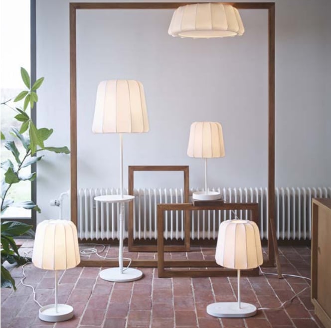 The soft light from the Varv lamp series ($40-$129) was designed with the bedroom in mind. No matter what your bedroom layout, there's a lamp to suit your needs.