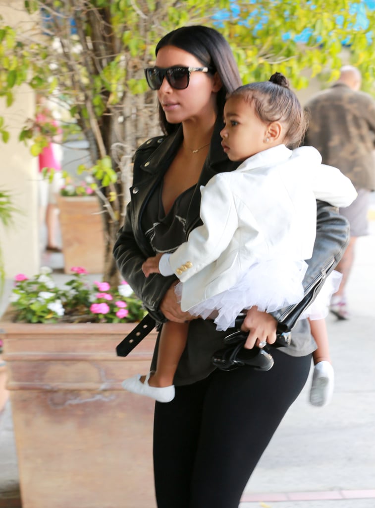 Kim Kardashian and North West Going to Dance Class