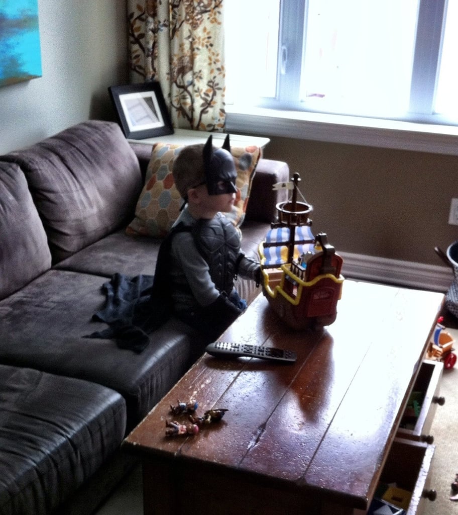 "My best friend's son, watching old school Ninja Turtles and just being 5."
Source: Reddit user curious_void via Imgur