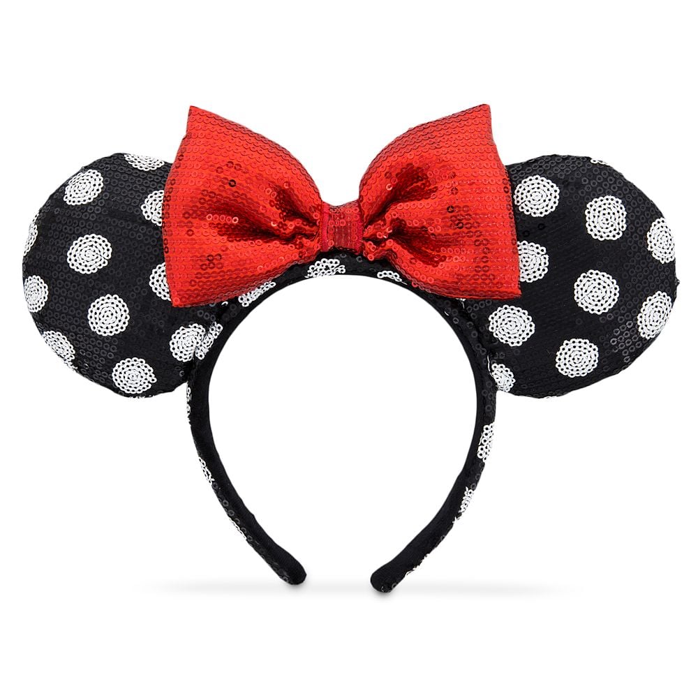 Minnie Mouse Ear Headband — Black and White