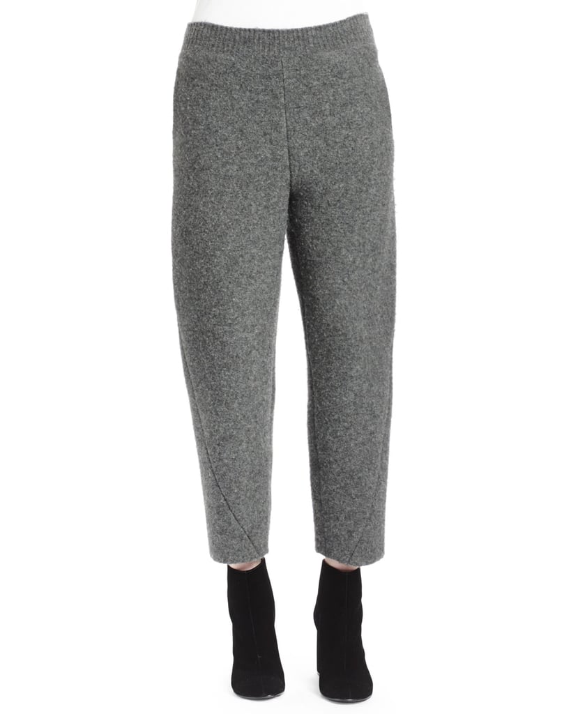 Stella McCartney Melange-Knit Wide-Leg Ankle Pants ($940)