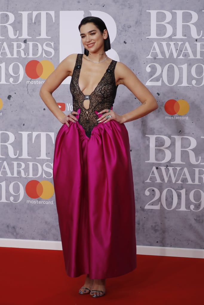 Dua Lipa's Christopher Kane Dress at the 2019 Brit Awards