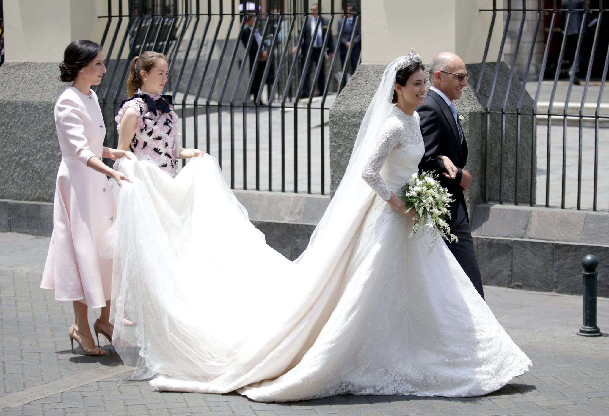 The Bride S Veil Went On For Miles This Bride S Royal Wedding Dress Is Something Straight Out Of A Fairy Tale Book Popsugar Fashion Middle East Photo 8