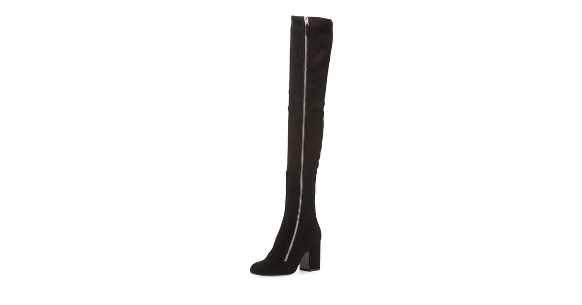 Alternative Laurence Dacade Over the Knee Suede Zip Up Boot