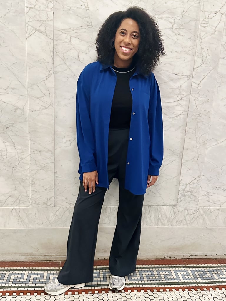 Nike 24.7 Women's Dri-FIT Oversized Long-Sleeve Shirt and Dri-FIT High-Waisted Loose Wide-Leg Pants