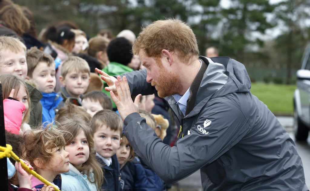 Prince Harry Visits Lancashire England February 2016
