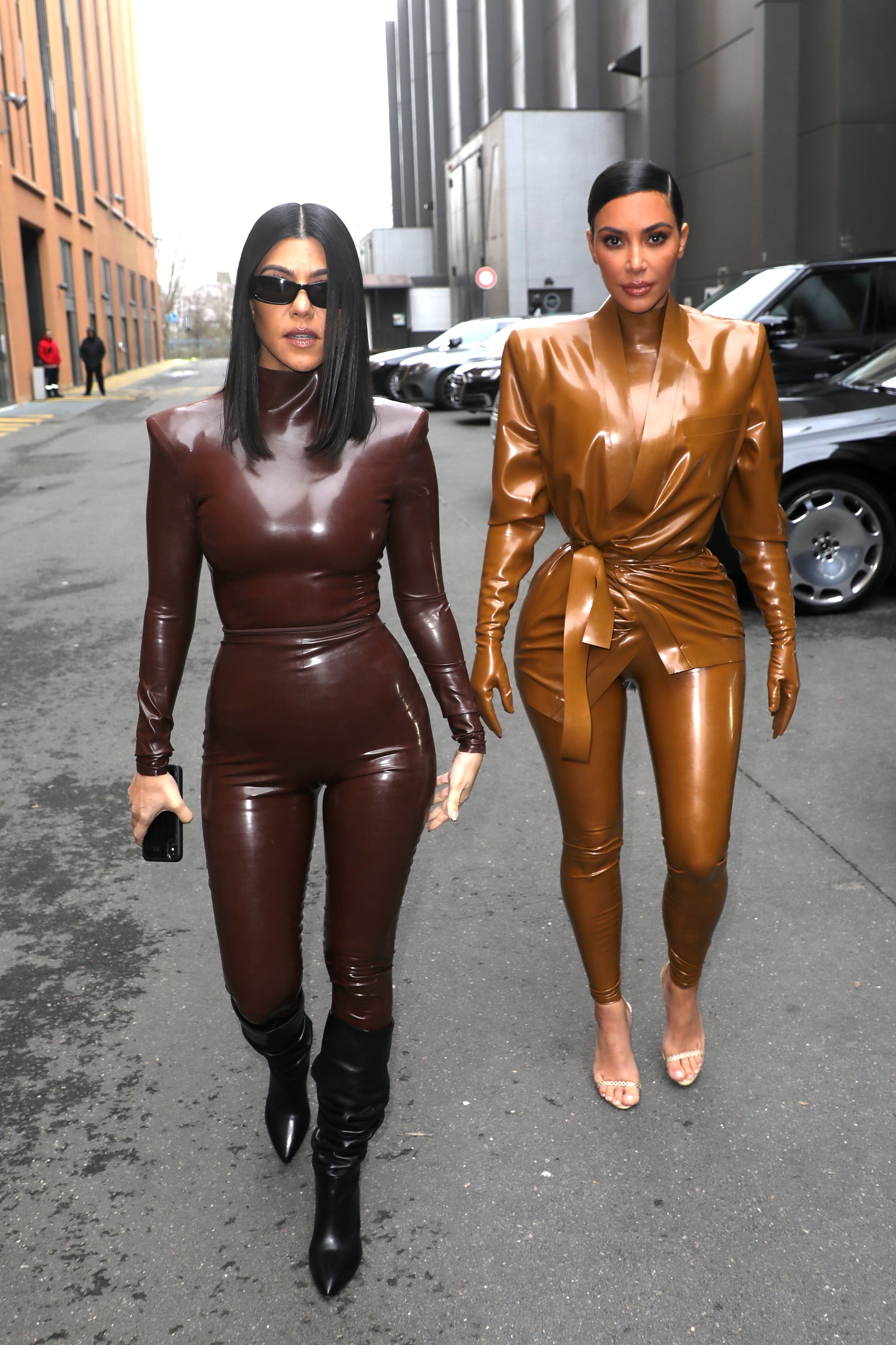 Kim Kardashian's Balmain Latex Looks at Paris Fashion Week | POPSUGAR Fashion