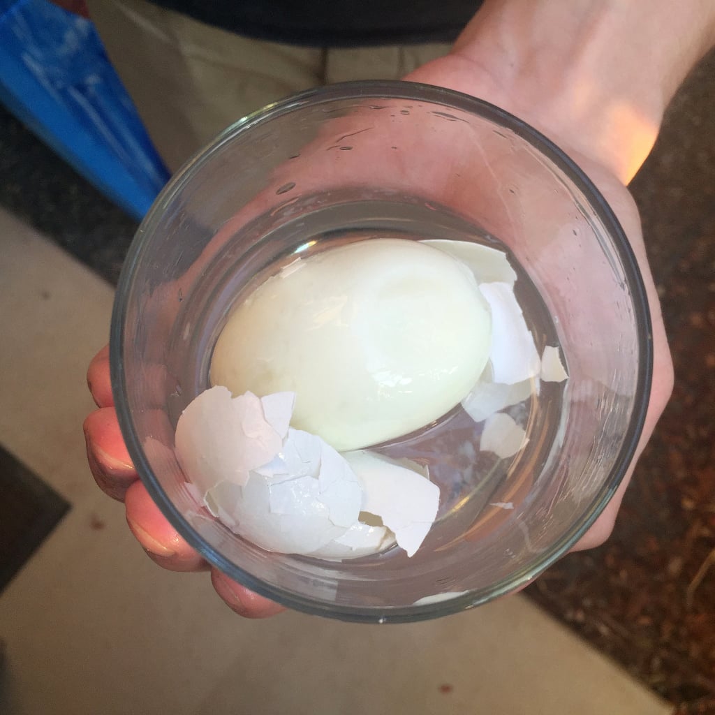Discover the easiest way to peel a hard-boiled egg.