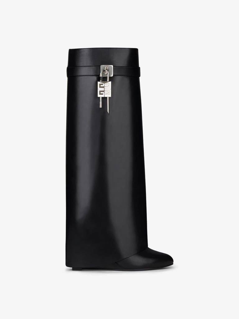 Shop the Givenchy Shark Lock Boots in Leather