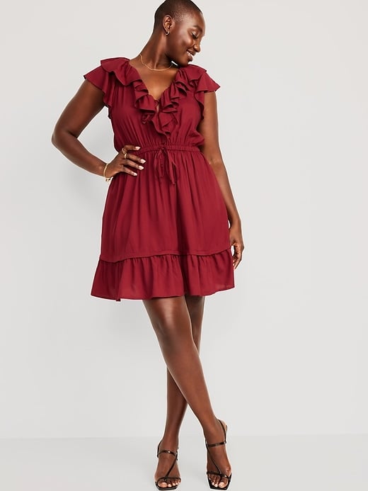 Ruffle tiered mini online dress