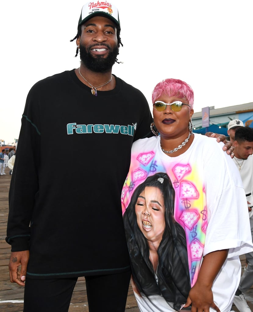 Lizzo Wearing a T-Shirt Dress With Her Face On It