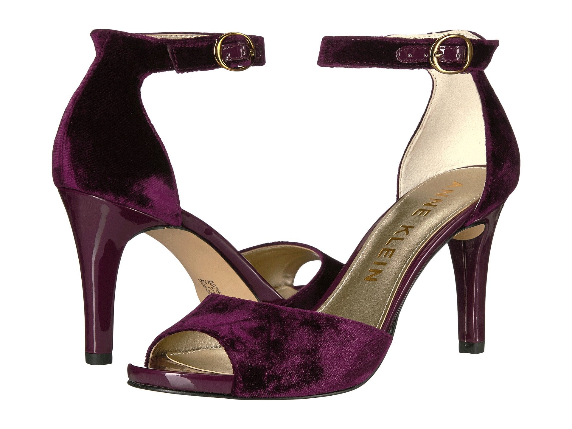 Mauve velvet heels store