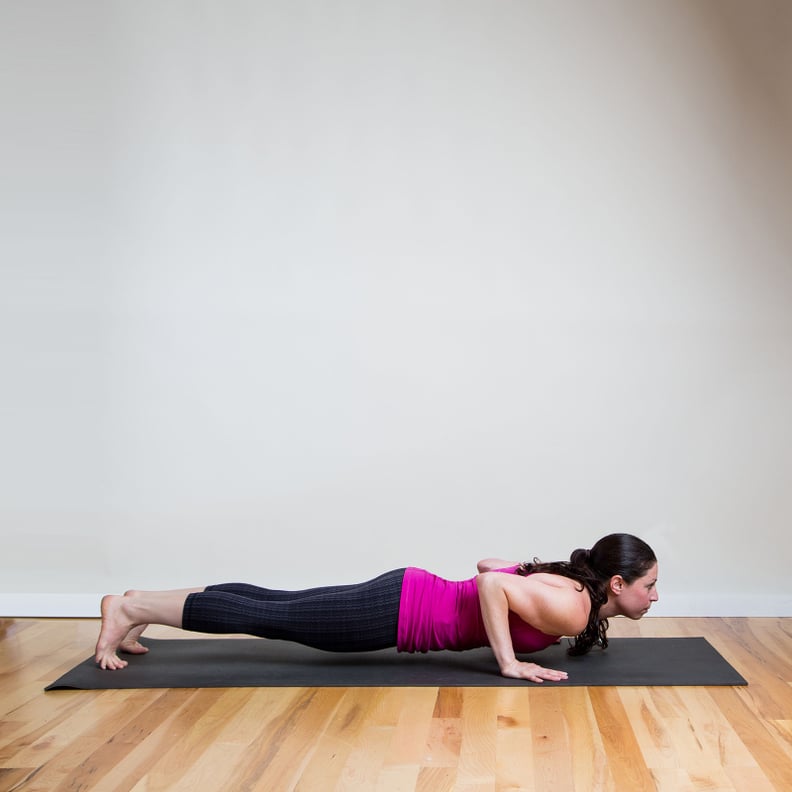 Four Limbed Staff Pose Yoga (Chaturanga Dandasana)