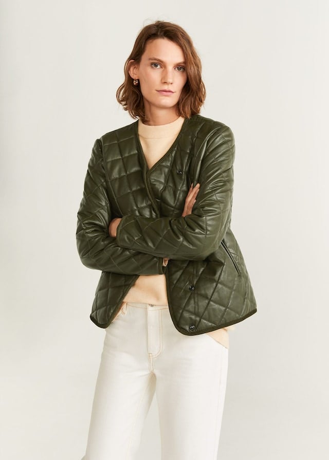 Mango Leather Quilted Jacket The Best Jacket Trends For Women For