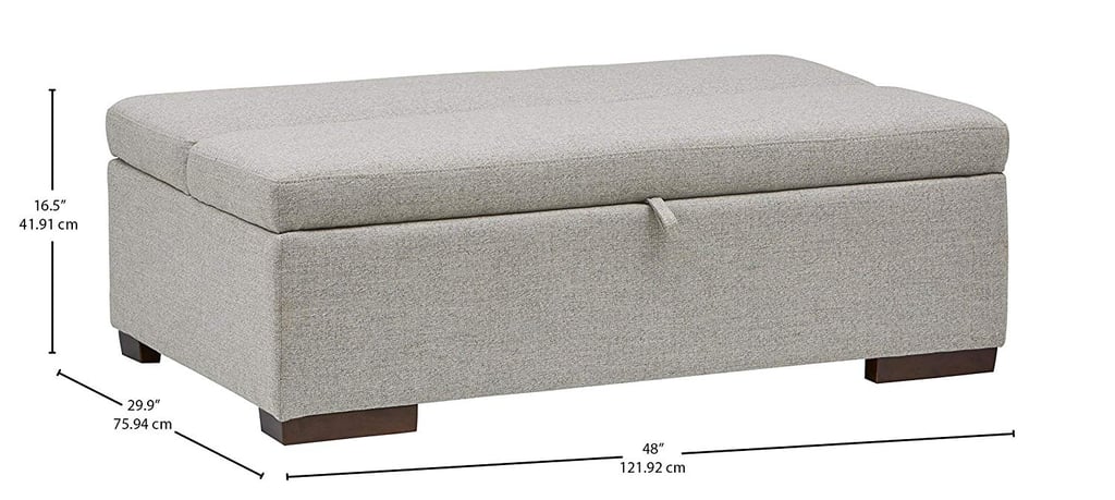 rivet ottoman sofa bed