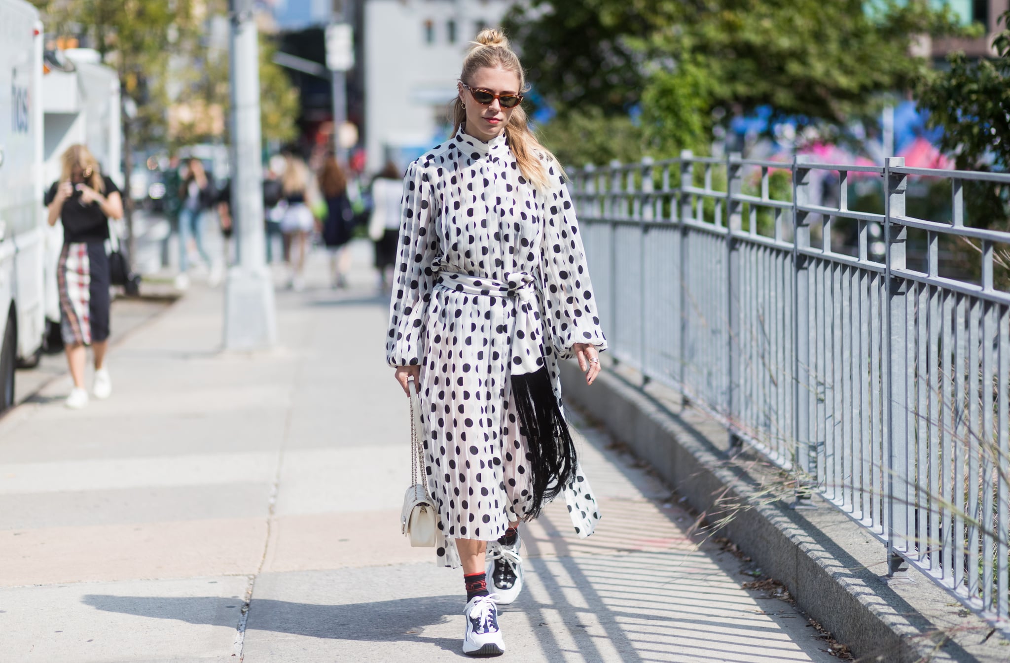 Chunky Sneakers Give Polka Dots A Right Now Feel Polka Dots