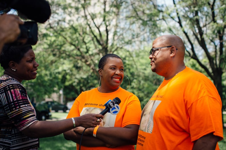 Chicago, Illinois -People wear orange for National Gun Violence Awareness day at Harold Washington Playlot Park in Chicago on Saturday, June 3, 2017.Photo by Alyssa Schukar for EveryTown for Gun Safety