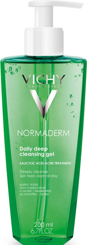 Vichy Normaderm Daily Deep Cleansing Gel Face Wash With Salicylic Acid