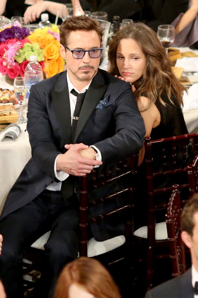 Robert Downey Jr. and his wife, Susan, sat close.