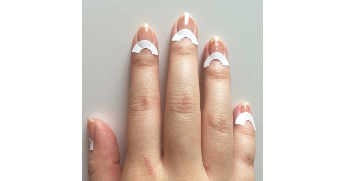 After applying your base coat, let it dry for a few minutes. Moon