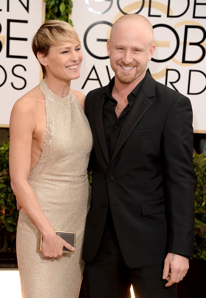 Robin Wright and Ben Foster at the Golden Globes 2014